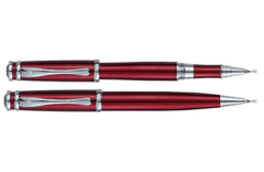 Комплект ручок (кулькова+ролер) в подарунковому футлярі L, червоний