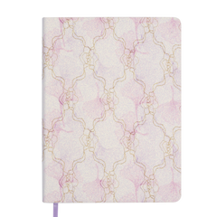 Щоденник датов. 2026 BLOOM, A5, фіолетовий, штуч.шкіра