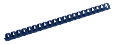 Пластикові пружини для палітурки, d 19мм, А4, 120 арк., круглі, сині, по 100 шт. в упаковці