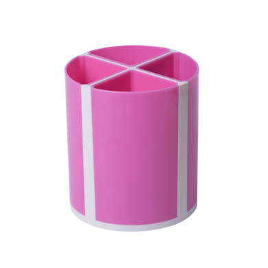 Подставка для пишущих принадлежностей ТВИСТЕР розовая, 4 отделения, KIDS Line