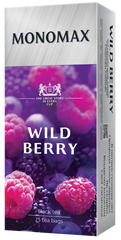 Чай чорний 37,5г (1.5г*25), пакет, WILD BERRY, МОNОМАХ