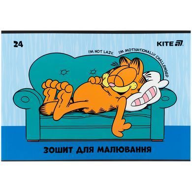 Зошит для малювання, 24 арк., скоба, софт тач + УФ лак, GF