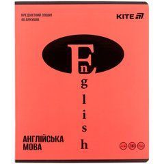 Зошит предметн. 48 арк., лн., софт тач+УФ, Brigh, англ. мова
