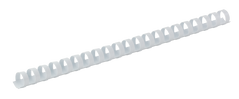 Пластикові пружини для палітурки, d 38мм, А4, 340 арк., овальні, білі, по 50 шт. в упаковці