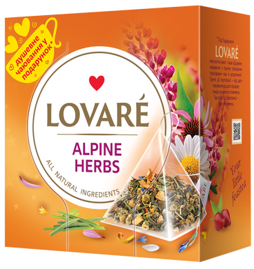 Чай трав'яний 30г (2г*15), пакет, "Alpine herbs", LOVARE