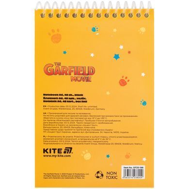 Блокнот пласт. сп., 48арк., А6 GF