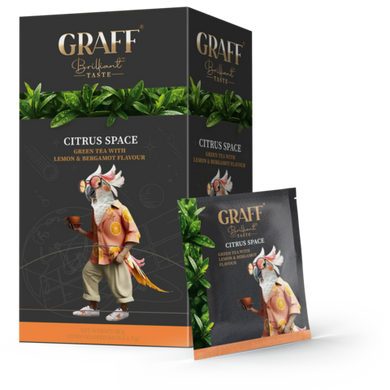 Чай зелений 30г (1.5г*20), сашет, "Citrus space" GRAFF