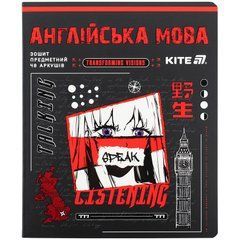 Зошит предметн. 48 арк., лн., софт тач+УФ, Cyber, англ. мова