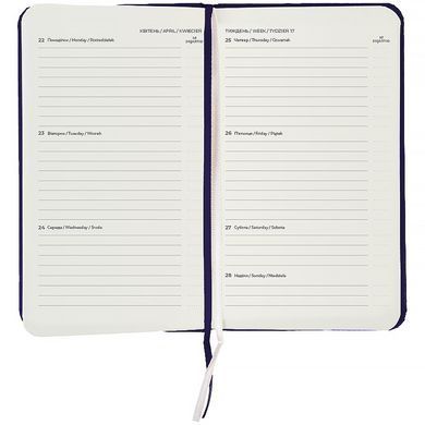 Щотижневик 2026 Pocket Strong, 90*150, синій