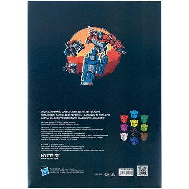 Картон кольор. двостор. (10арк/10кол), А4 TF
