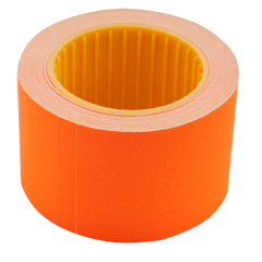 Ценник 35x25 мм (240 шт, 6 м), прямоугольный, внешняя намотка, оранжевый