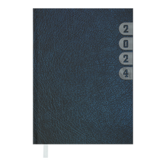 Ежедневник датированный 2024 INDEX, A5, синий