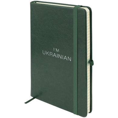 Книга записная Partner Lux, 125*195, 96 л, кл, зел, Ukrainian