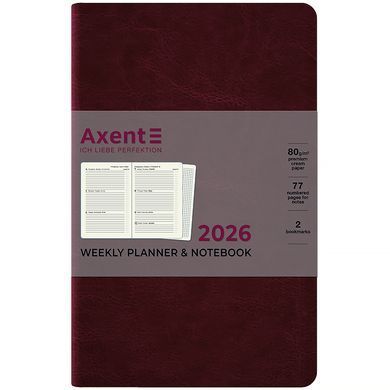 Щотижневик 2026 Partner City Soft, 125*195, коричневий