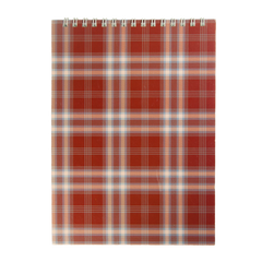 Блокнот на пружине сверху SHOTLANDKA, А5, 48 листов, клетка, бордовый