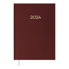 Щоденник датований 2024 MONOCHROME, A5, бордовий