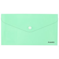 Папка-конверт на кнопке, DL, Pastelini, неомята