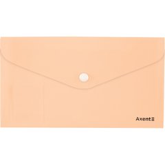 Папка-конверт на кнопці DL, Pastelini, персикова