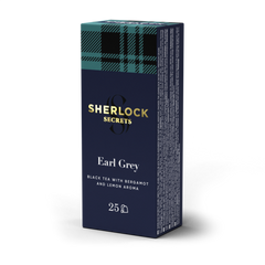 Чай чорний 50г (2г*25), пакет, "Earl Grey", Sherlock Secrets