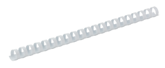 Пластиковые пружины для переплета, d 19мм, А4, 120 л., круглые, белые, по 100 шт. в упаковке