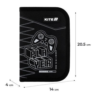 Пенал Kite 1 від., 2 відв., без наповнення 622 Player