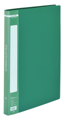 Папка пластиковая с скоросшивателем, A4, зеленая
