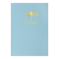 Записна книжка FAVOURITE, PASTEL, А6, 96 аркушів, кліт, офсет крем, тв. лам. обкладинка, блакитна