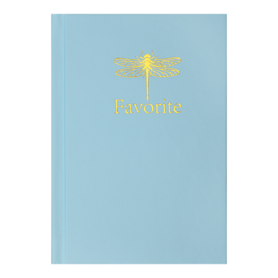Записна книжка FAVOURITE, PASTEL, А6, 96 аркушів, кліт, офсет крем, тв. лам. обкладинка, блакитна