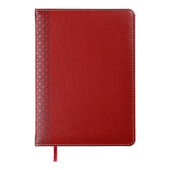 Щоденник недатований VIENNA, A5, червоний, штучна шкіра