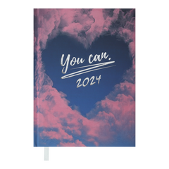 Щоденник датований 2024 POSH, A5, рожевий