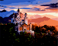 Картина за номерами "Замок у горах", 40*50, ART Line