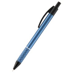 Ручка масляная автоматическая Prestige корпус синий, металическая, синяя