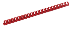 Пластикові пружини для палітурки, d 14мм, А4, 100 арк., круглі, червоні, по 100 шт. в упаковці