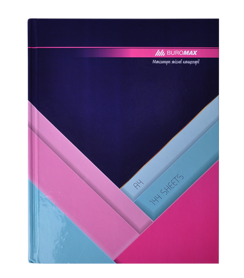 Книга канцелярська MODEST, А4, 144 арк., клітинка, офсет, тверда ламінована обкладинка,темно-синя