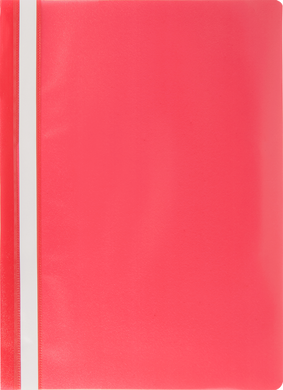Папка-швидкозшивач з механізмом "вусики", JOBMAX, А4, 110/110 мкм, червона