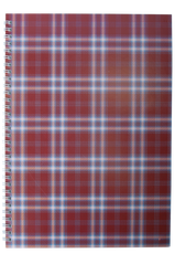 Зошит для нотаток SHOTLANDKA, А4, 48 аркушів, клітинка, картонна обкладинка, бордовий