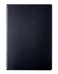 Зошит для нотаток CLASSIC, А4, 80 аркушів, клітинка, пластикова обкладинка, чорний