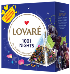 Чай бленд чорного та зеленого 30г (2г*15+5), пакет, "1001 Nights", LOVARE