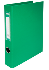 Папка-реєстратор двосторонняороння, 4 D-обр.кільця, А4, ширина торця 40 мм, зелена