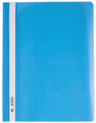 Папка-швидкозшивач з механізмом "вусики", А4, 120/160 мкм, блакитна
