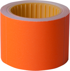 Ценник 50x40 мм, (100 шт, 4 м), прямоугольный, внешняя намотка, оранжевый