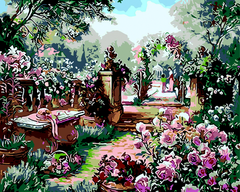 Картина за номерами "Трояндовий сад", 40*50, ART Line