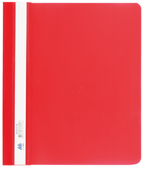 Папка-швидкозшивач з механізмом "вусики", А5, 120/160 мкм, червона