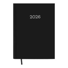 Щоденник датований 2026 MONOCHROME, A5, чорний