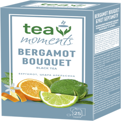 Чай чорний 1.8г*25, сашет, "Bergamot Bouquet", Tea Moments