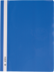 Папка-скоросшиватель с механизмом "усики", А4, 120/160 мкм, синяя