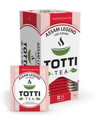 Чай черный TOTTI Tea «Легендарный Ассам», пакетированный, 2г*25*32