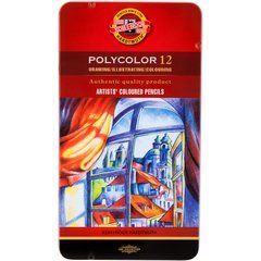 Художественные цветные карандаши POLYCOLOR, 12 цв.