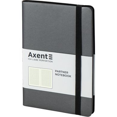 Книга записная Partner Soft, 125*195, 96 л, кл, серая
