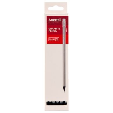 Карандаш графитный Axent 9007-A, НВ, 12 шт.